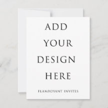 Invitación / RSVP de 4,25”x5,5" (10,8x14,0cm)