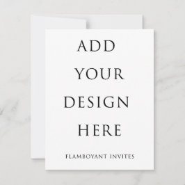 Invitación / RSVP de 4,25”x5,5" (10,8x14,0cm)