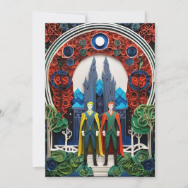 Invitación RSVP de boda gay