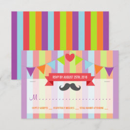 Invitación RSVP de cumpleaños de niños Posters de circo venti