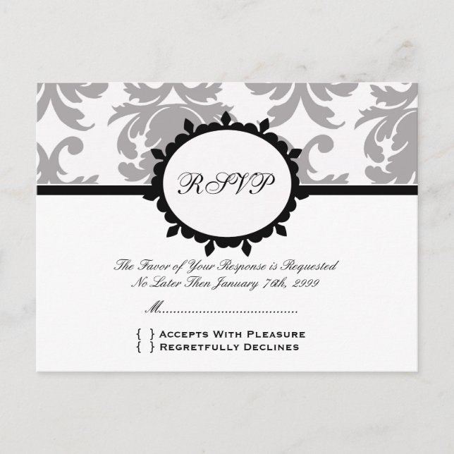 Invitación RSVP de CUTE postal (Anverso)