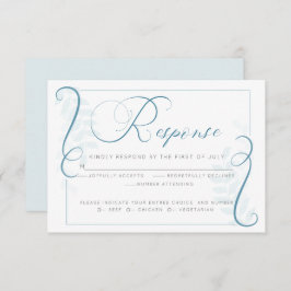 Invitación RSVP de elección de comida | Desplazamiento simpli