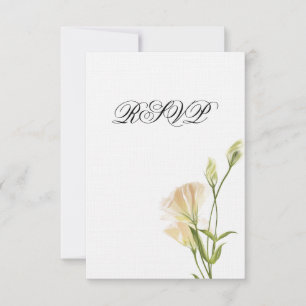 Invitación RSVP de Ivory MoonFlower
