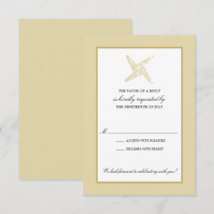 Invitación RSVP de la boda cruzada irlandesa de St. Brigid