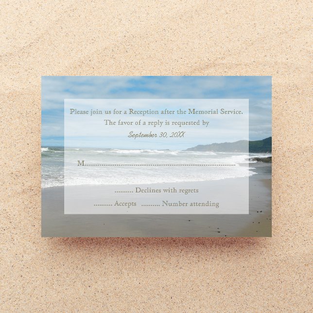Invitación RSVP de Memorial Service (Subido por el creador)