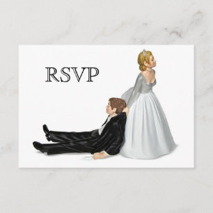 Invitación RSVP de novia y novio