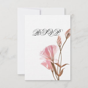 Invitación RSVP de Pink MoonFlower