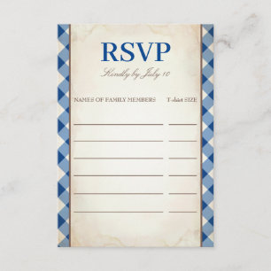 Invitación RSVP de reunión de familia de árbol