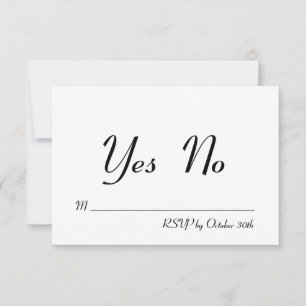 Invitación RSVP de Silver XO