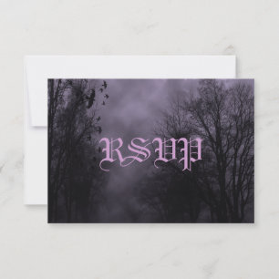Invitación RSVP de Sky Purple Mist