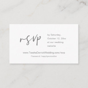 Invitación RSVP en línea, tarjeta de sitio web Bod