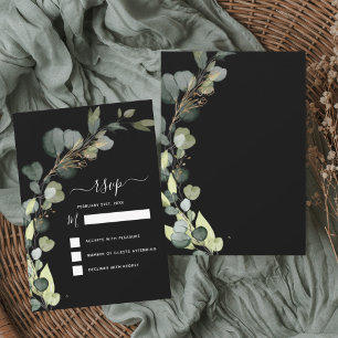 Invitación RSVP Eucalipto Vegetación Suculenta Elegante