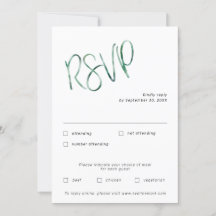 RSVP minimalista de compartimiento de agua