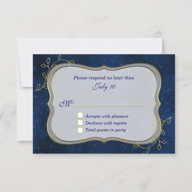 Invitación RSVP Noche de Verano (Anverso)