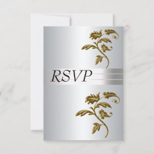 Invitación RSVP Plata