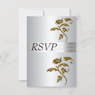 Invitación RSVP Plata