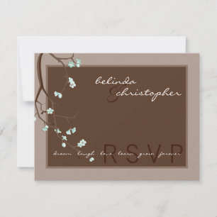 Invitación RSVP RESPUESTA DESLIZADA :: flores de cerezo 4L