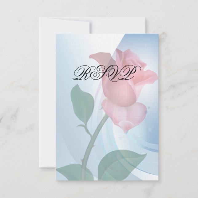 Invitación RSVP rosa (Anverso)