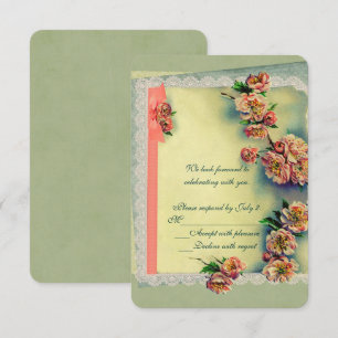 Invitación RSVP Rosa de cosecha