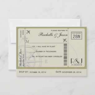 Invitación RSVP Ticket Airlines