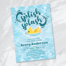 Rubber Ducky Splish Splash Baby Shower