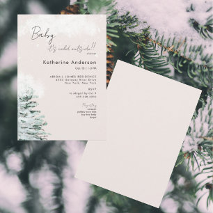 Invitación Rubor Baby está frío afuera