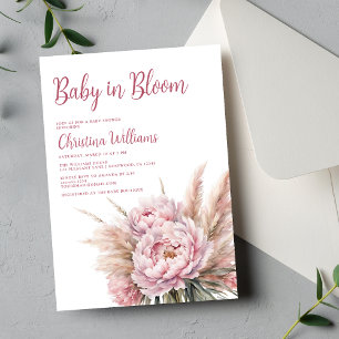 Invitación Rubor: Bebé rosado en Baby Shower, Chica de sangre
