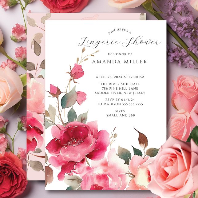 Invitación Rubor Blossom Bridal Lingerie Shower (Subido por el creador)