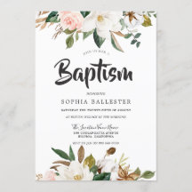 Rubor Botánico moderno y bautismo floral blanco