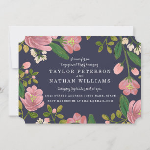 Invitación Rubor Bouquet Engagement Party