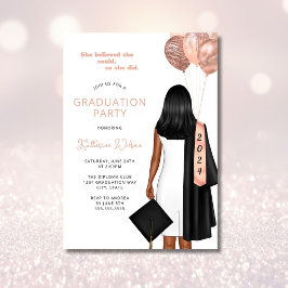 Invitación Rubor Creía Que Podía Graduarse De La Fiesta