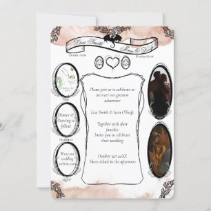 Invitación Rubor D20 Tabletop RPG Fantasy Dice Boda