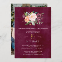 Rubor de Borgoña | Fiesta de compromiso de fotogra