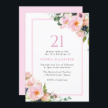 Invitación Rubor Dreams Floral Womans 21ª Fiesta de cumpleaño<br><div class="desc">Rubor Dreams Floral Womans Chicas 21st Birthday Party Invitation También tenemos muchas otras Invitaciones y colecciones.</div>
