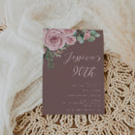 Invitación Rubor Elegance 90th Birthday Party<br><div class="desc">Rubor Elegance 90th Birthday Party Invitation Consulte colección coincidente en Nest Store</div>