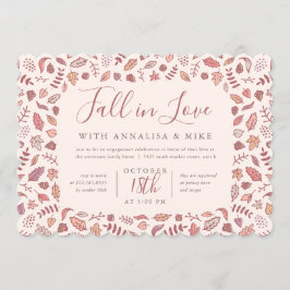 Invitación Rubor Fall in Love Engagement Party