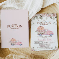 Rubor Floral Feminine Little Pumpkin Baby Shower