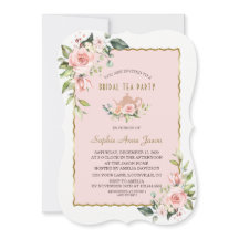 Rubor Floral Gold Frame Bridal Tea Fiesta