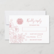 Rubor Floral Line Art Boda china RSVP