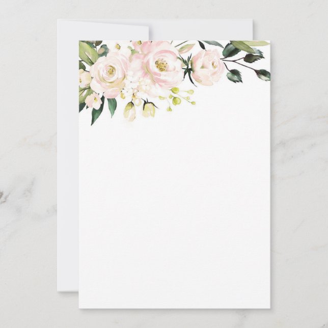 Invitación Rubor Floral Mockup (Anverso)