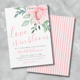 Invitación Rubor Pink Floral Love In Bloom Bridal Shower