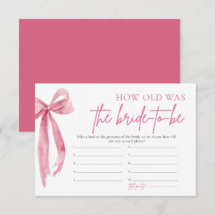 Invitación Rubor Pink Insintió Lo Vieja Que Era La Novia Para