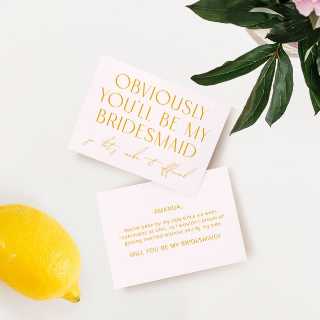 Invitación Rubor Pink Serás Mi Propuesta Para La Mujer (Subido por el creador)