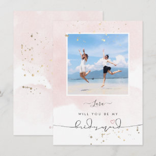 Invitación Rubor Pink Watercolor Serás Una Mujer De Nodestia