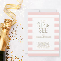 Rubor Pink White Strike Baby Sip and See