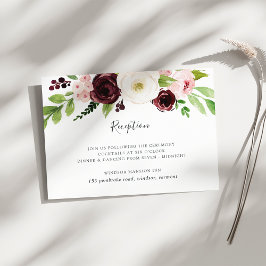 Invitación Rubor Romance Wedding Enclosure Card