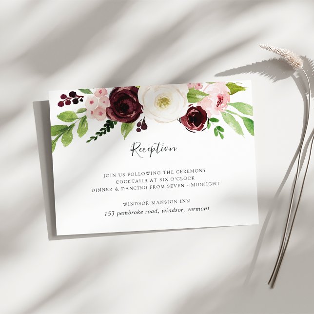Invitación Rubor Romance Wedding Enclosure Card (Subido por el creador)