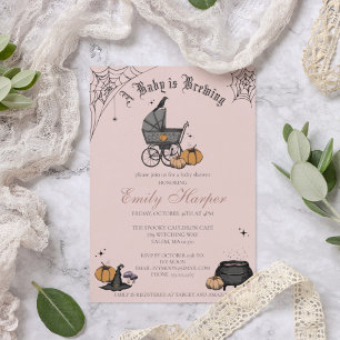 Invitación Rubor Rosa: Un bebé está preparando Baby Shower