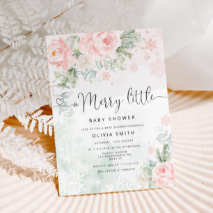 Invitación Rubor rosa un poco más de Baby Shower