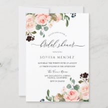 Rubor Watercolor Floral Boda Bridal Shower